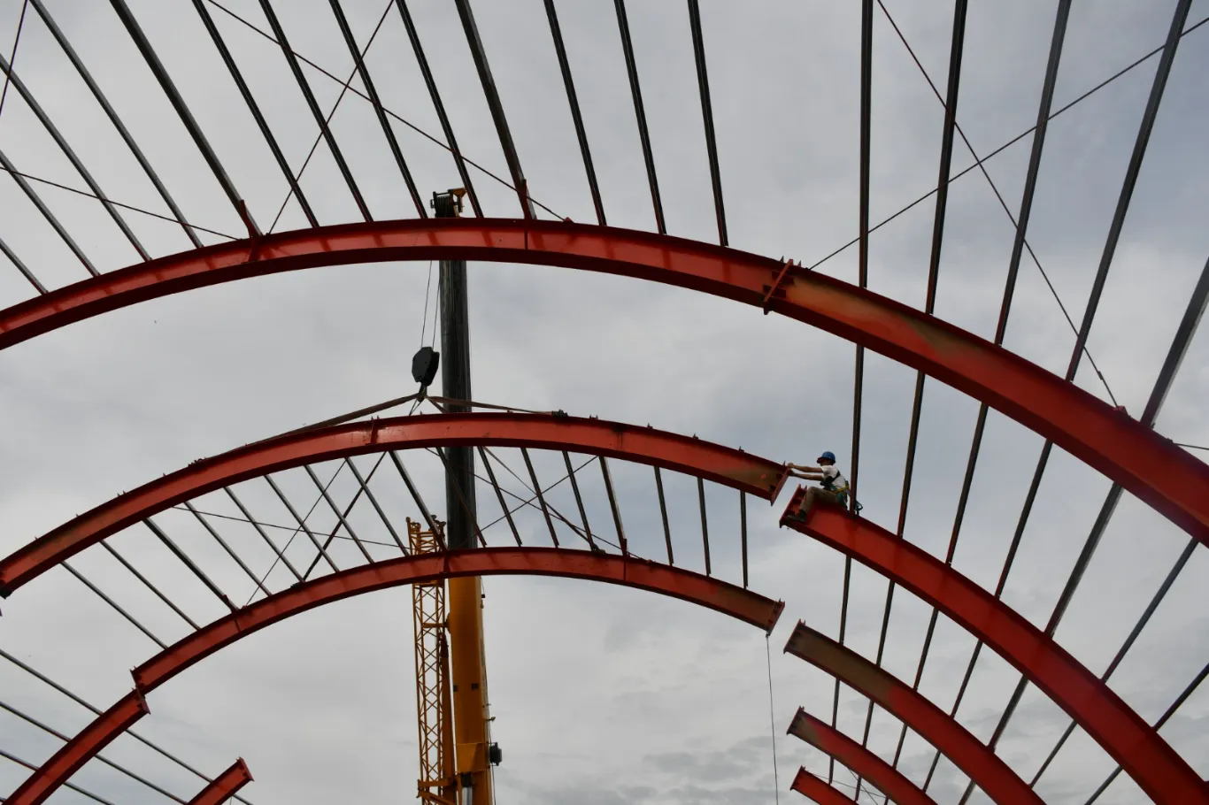 Concluyó el montaje de las naves en el Parque de los Deportes